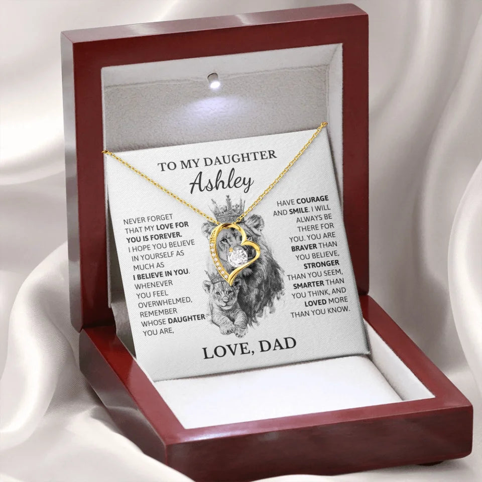 Forever Love Wooden Box Gold 2