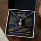 To My Beautiful Wife - Missing Piece - Alluring Beauty Necklace