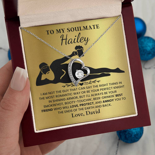 To My Soulmate - Love Heart Necklace