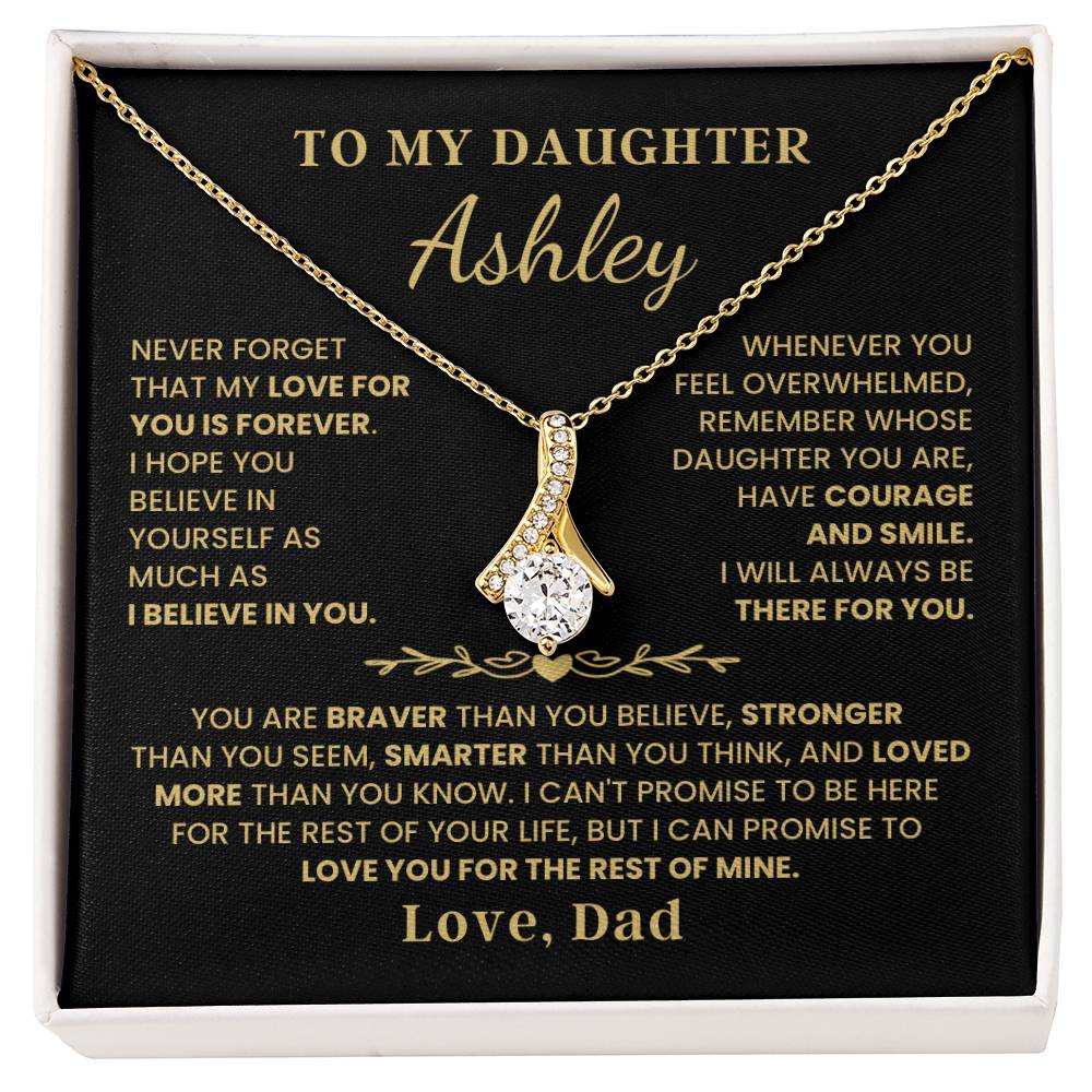 To My Daughter - Love Is Forever - Alluring Beauty Necklace P107