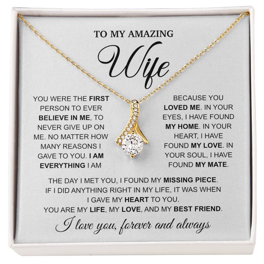 To My Amazing Wife - Alluring Beauty Necklace