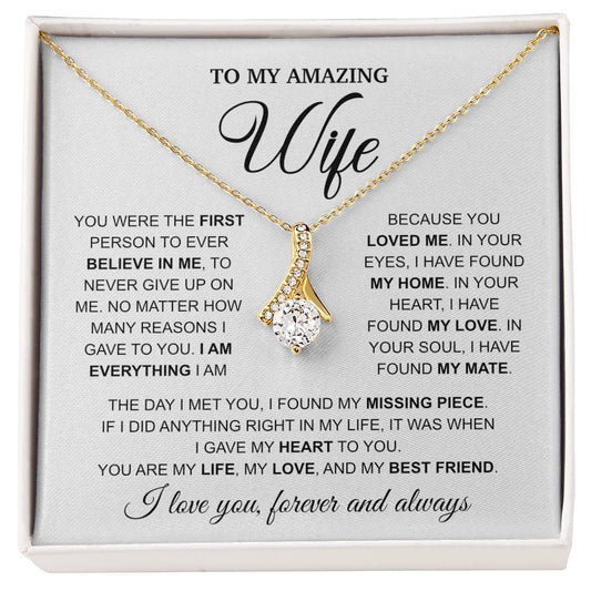 To My Amazing Wife - Alluring Beauty Necklace