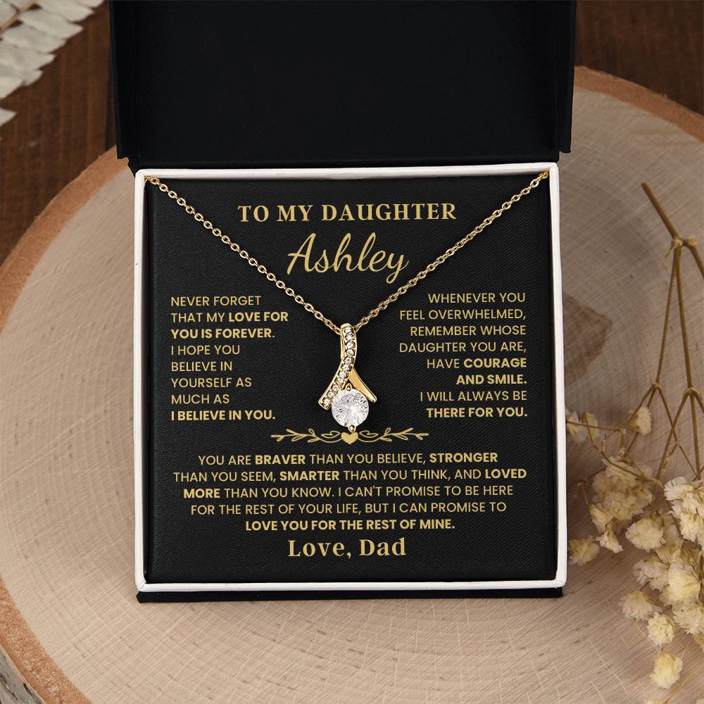 To My Daughter - Love Is Forever - Alluring Beauty Necklace P107