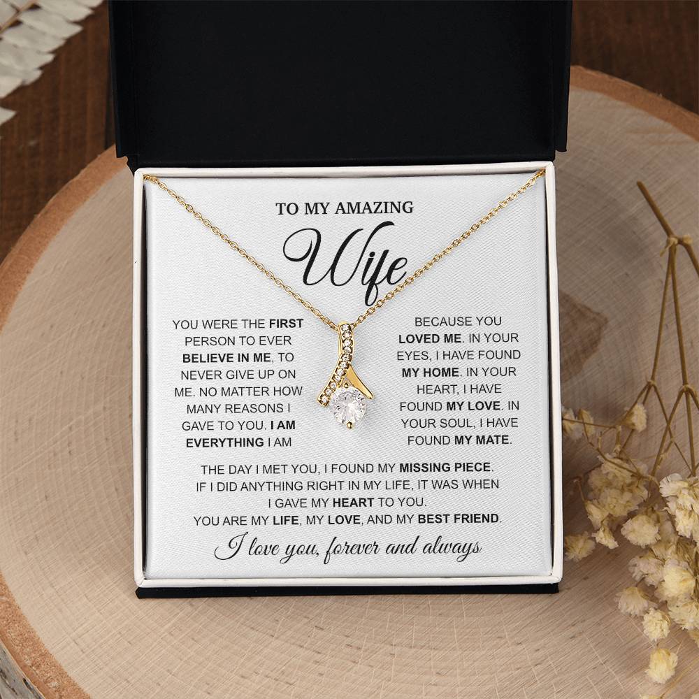 To My Amazing Wife - Alluring Beauty Necklace