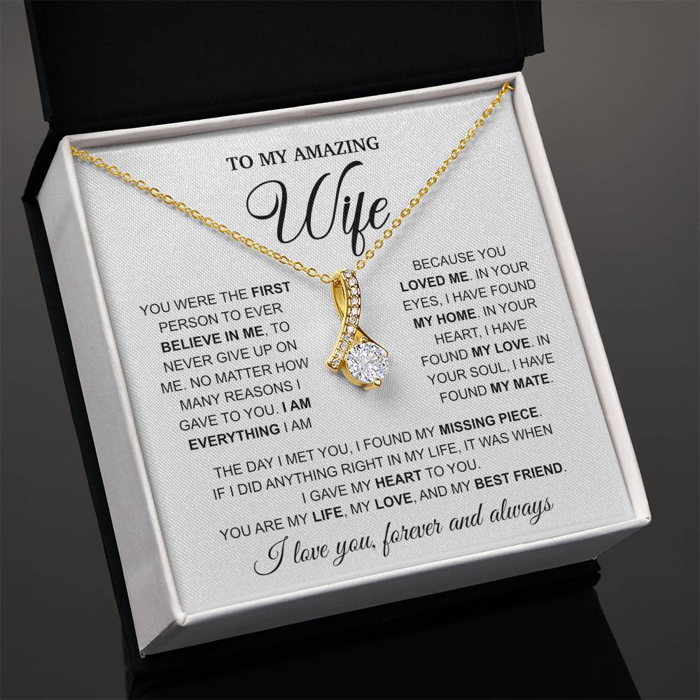 To My Amazing Wife - Alluring Beauty Necklace