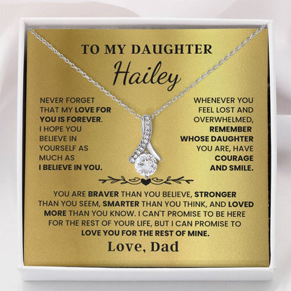 To My Daughter - Love Is Forever - Alluring Beauty Necklace