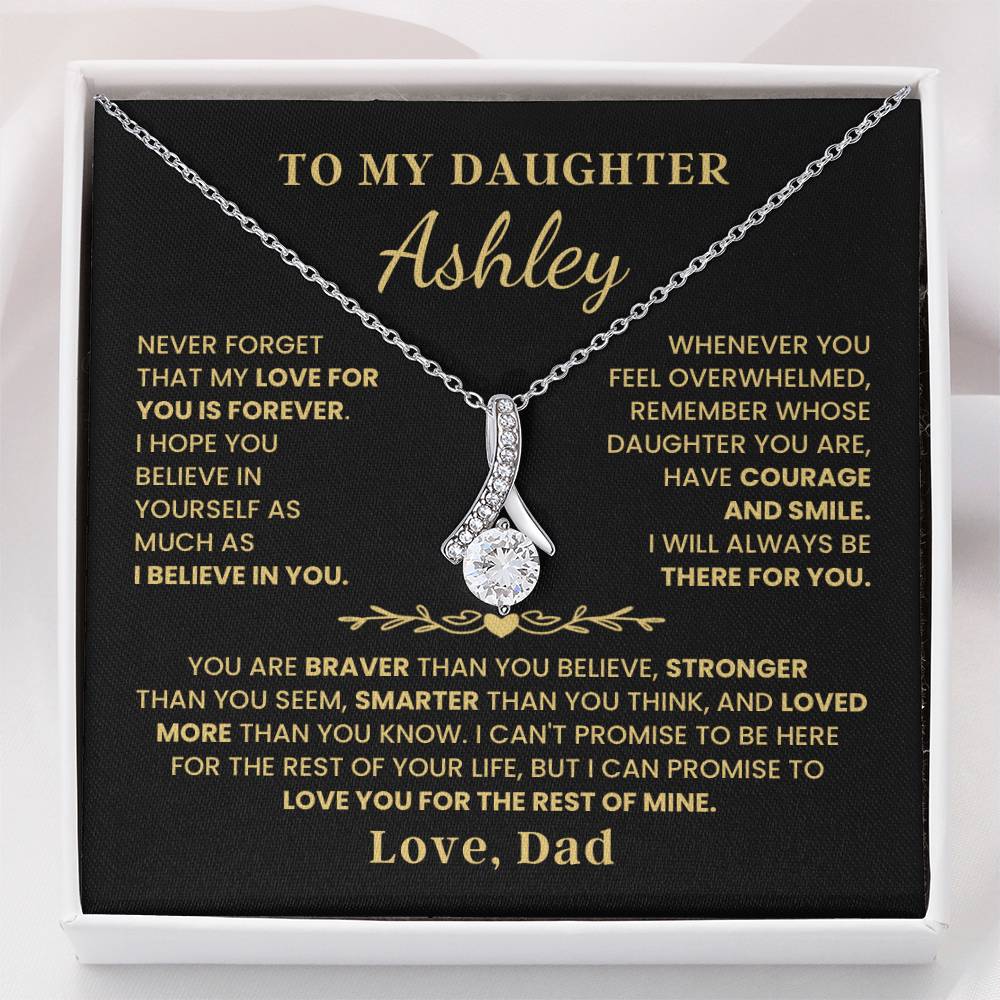 To My Daughter - Love Is Forever - Alluring Beauty Necklace P107