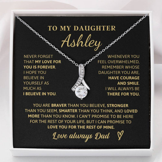 To My Daughter - Love Is Forever - Alluring Beauty Necklace P108