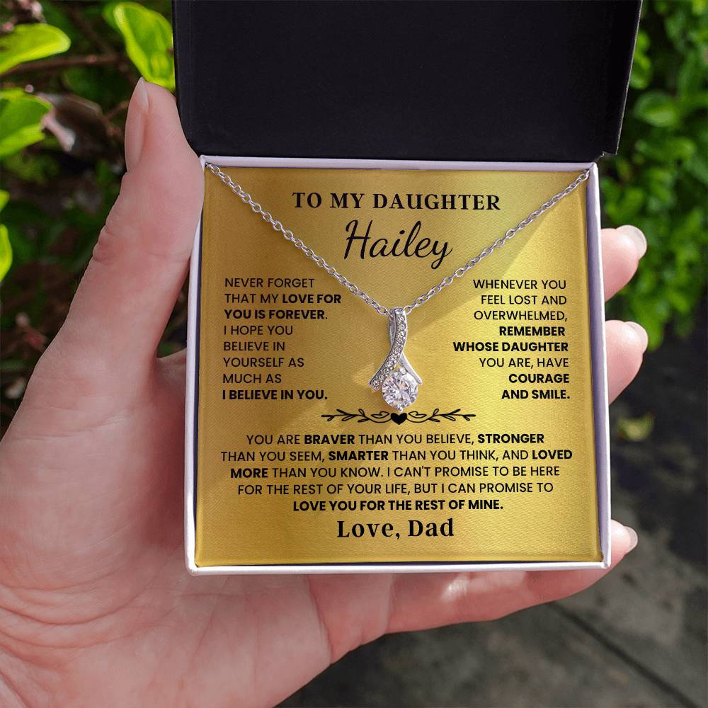 To My Daughter - Love Is Forever - Alluring Beauty Necklace