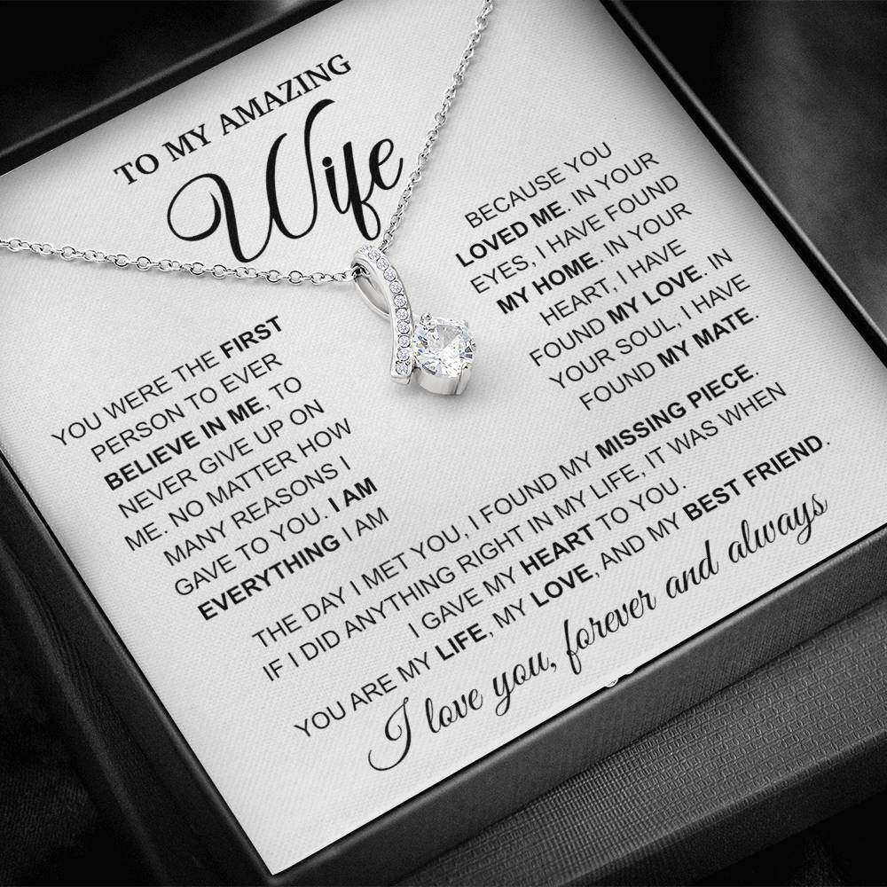 To My Amazing Wife - Alluring Beauty Necklace