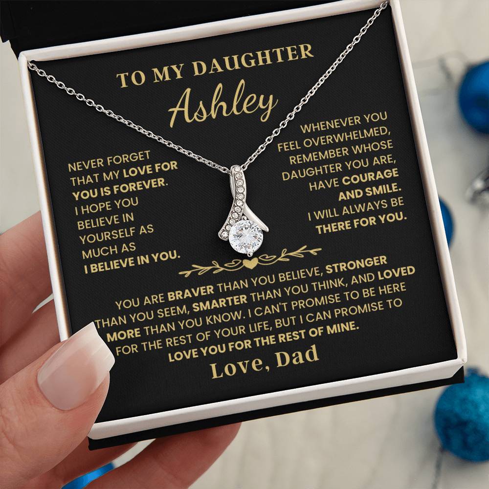 To My Daughter - Love Is Forever - Alluring Beauty Necklace P107