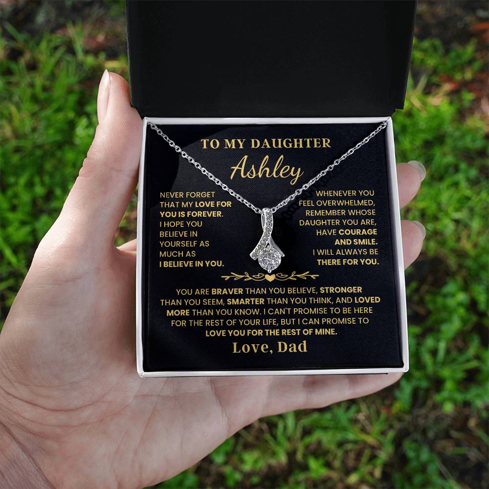 To My Daughter - Love Is Forever - Alluring Beauty Necklace P107