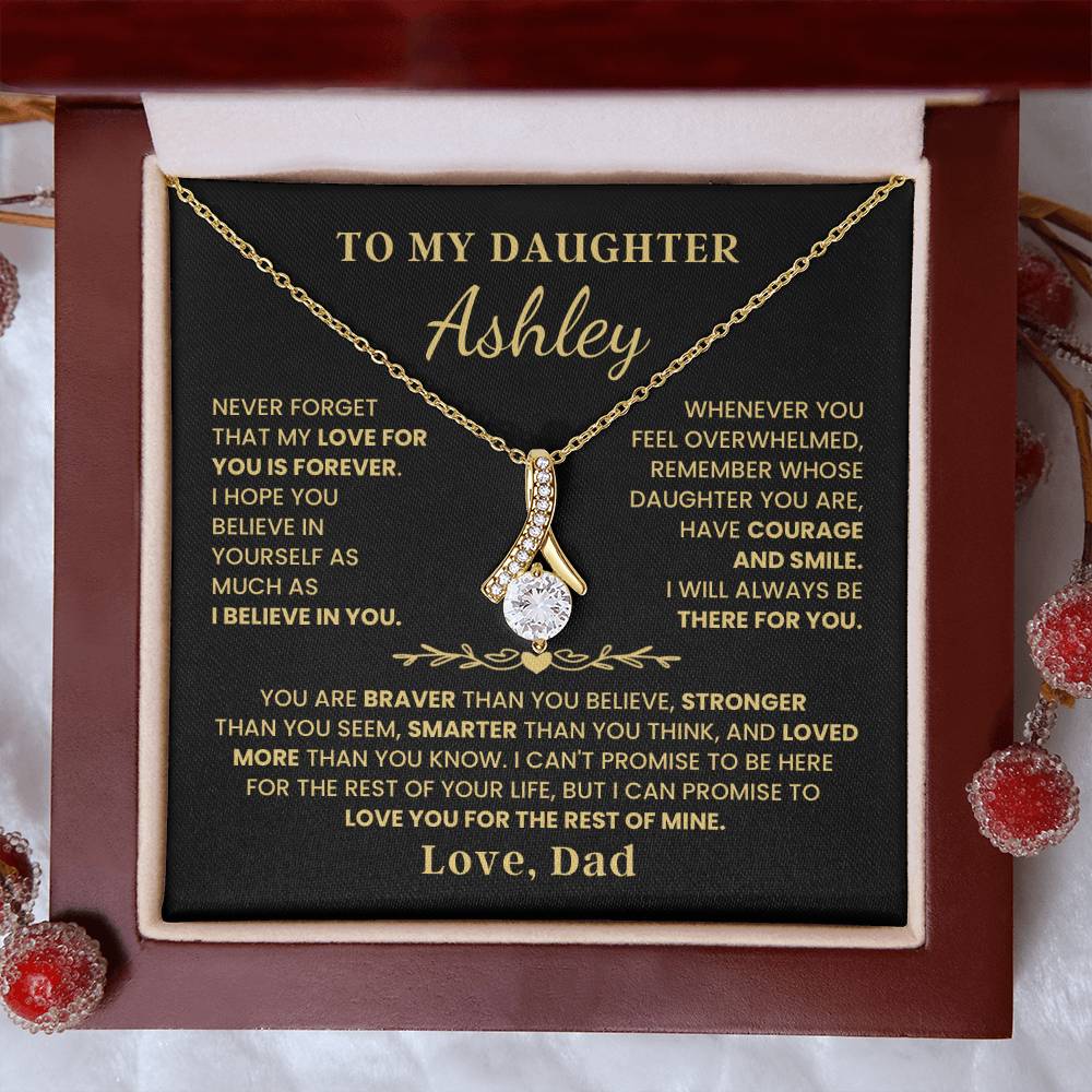 To My Daughter - Love Is Forever - Alluring Beauty Necklace P107