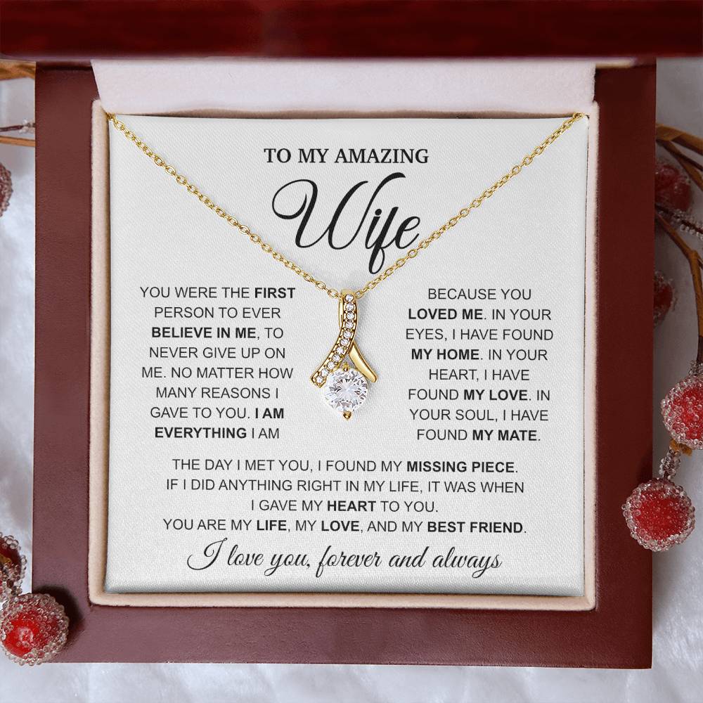 To My Amazing Wife - Alluring Beauty Necklace