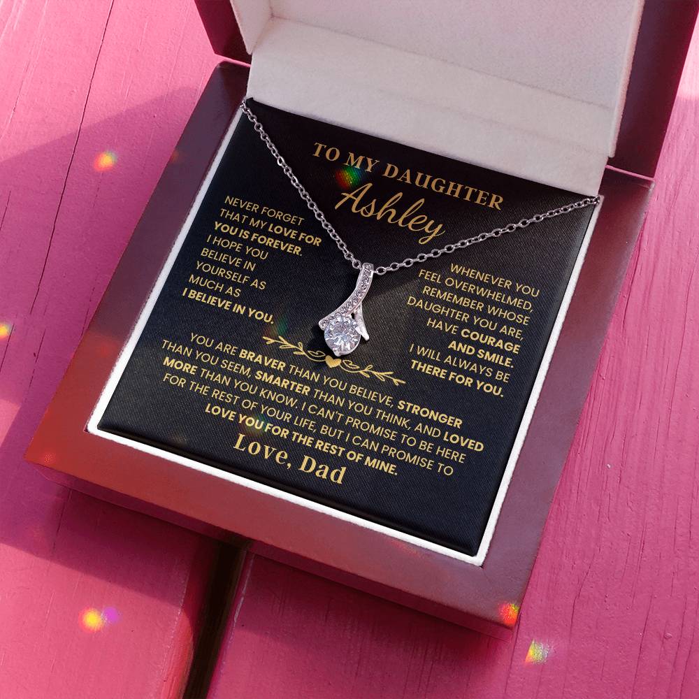 To My Daughter - Love Is Forever - Alluring Beauty Necklace P107