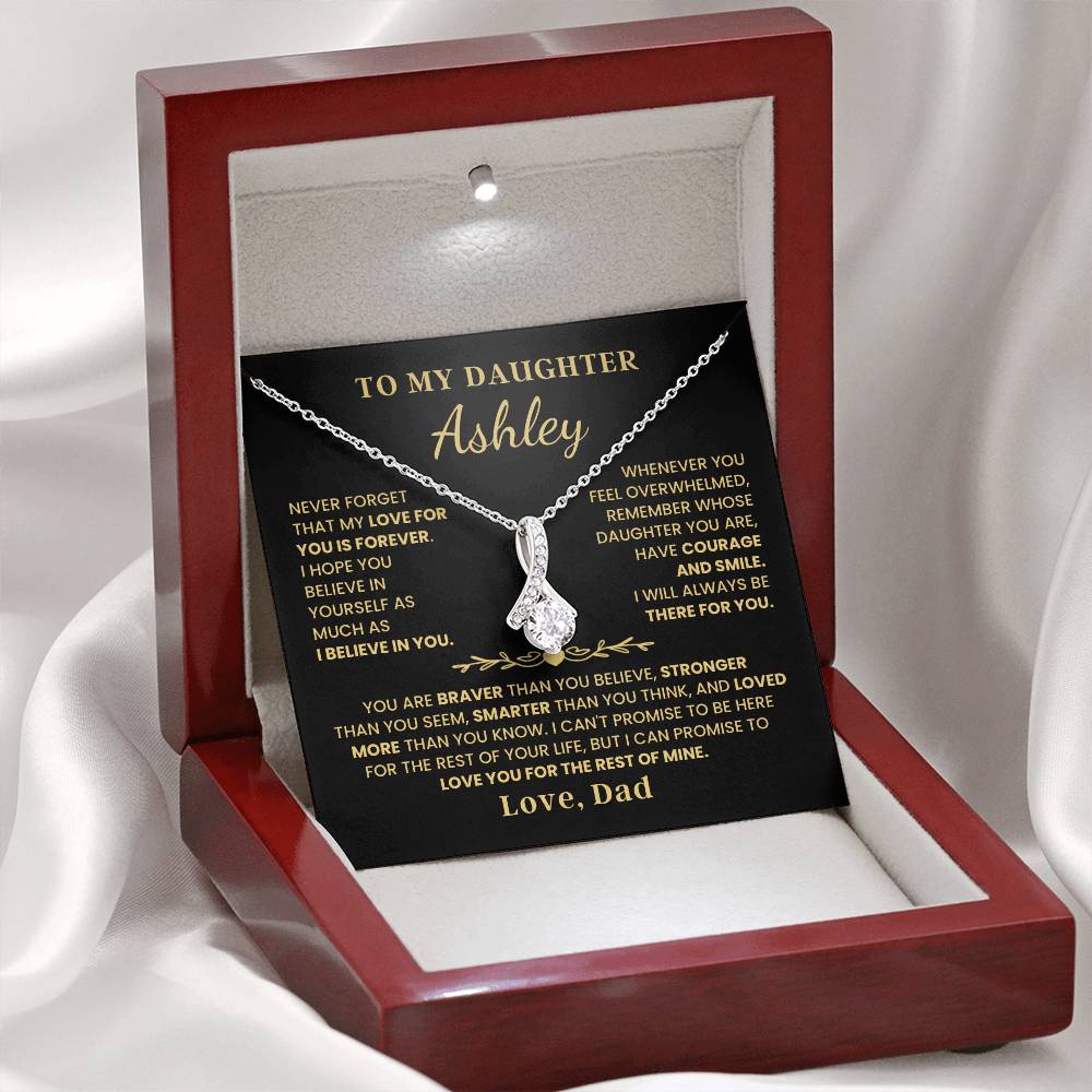 To My Daughter - Love Is Forever - Alluring Beauty Necklace P107