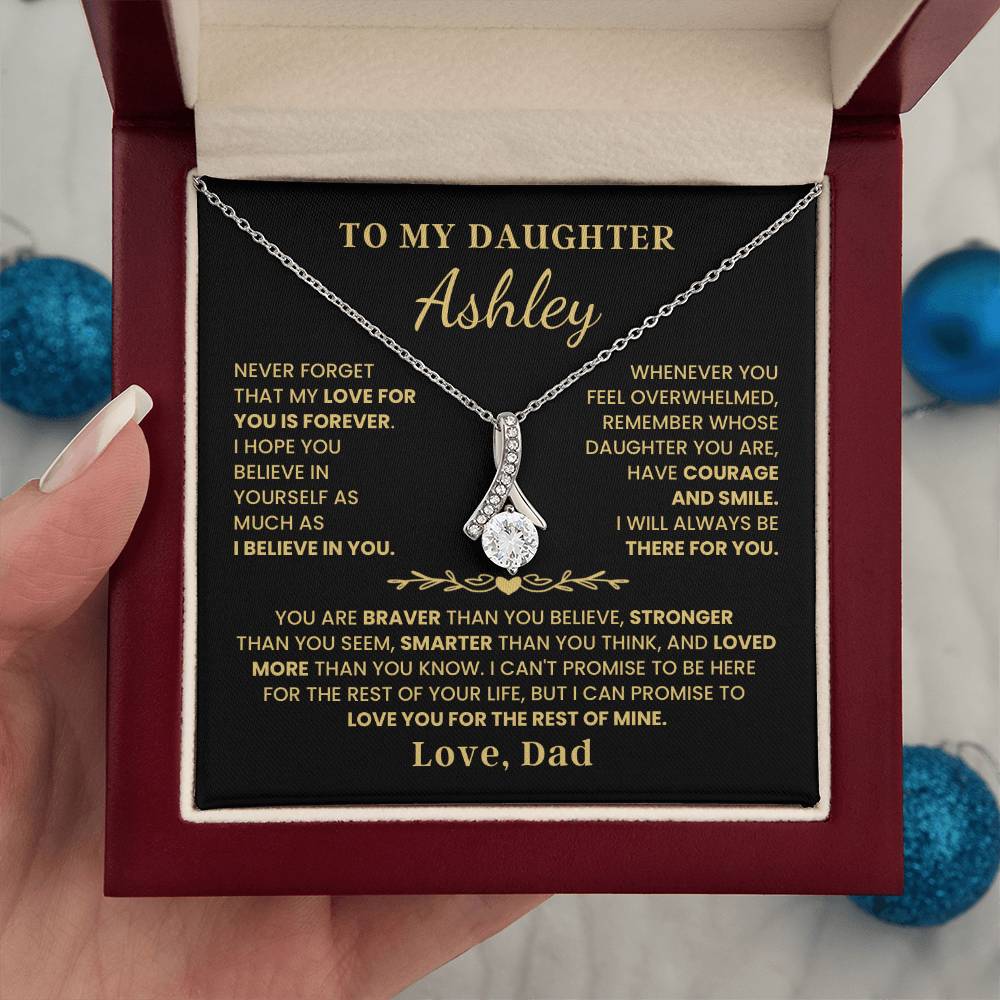 To My Daughter - Love Is Forever - Alluring Beauty Necklace P107