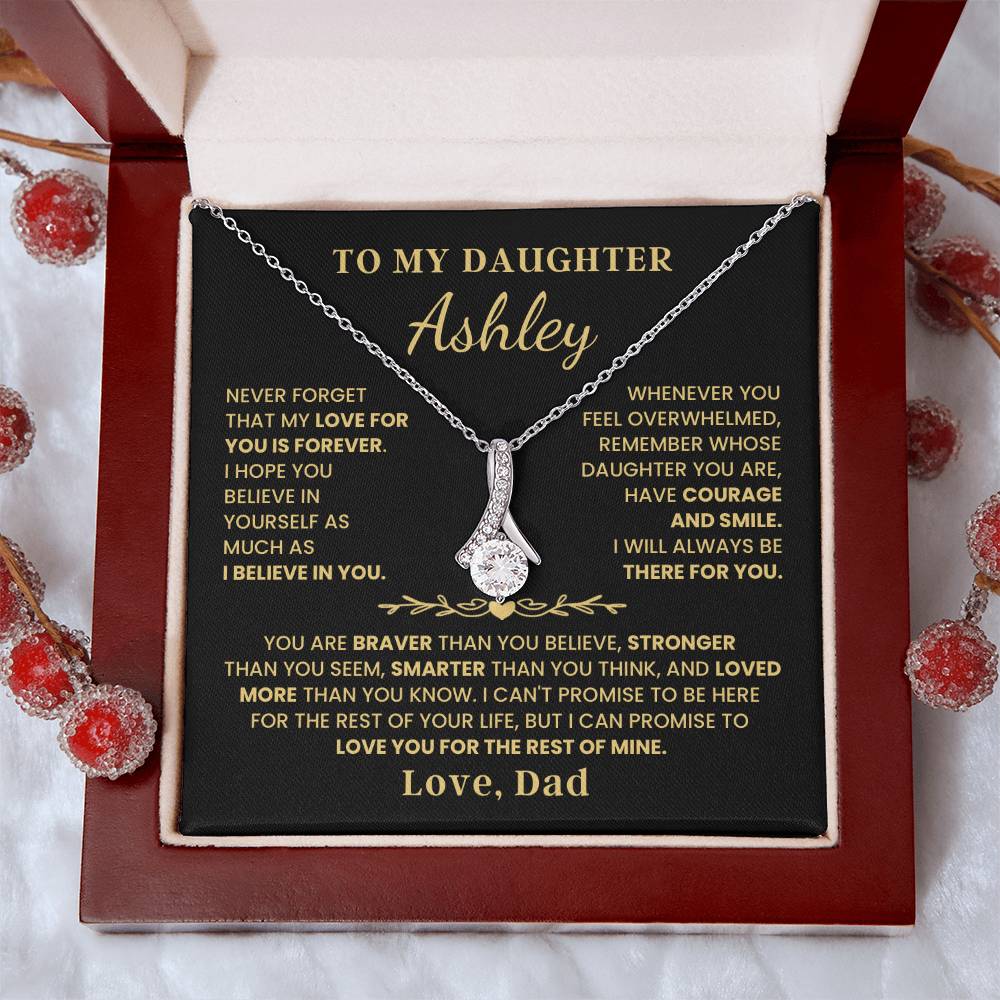 To My Daughter - Love Is Forever - Alluring Beauty Necklace P107