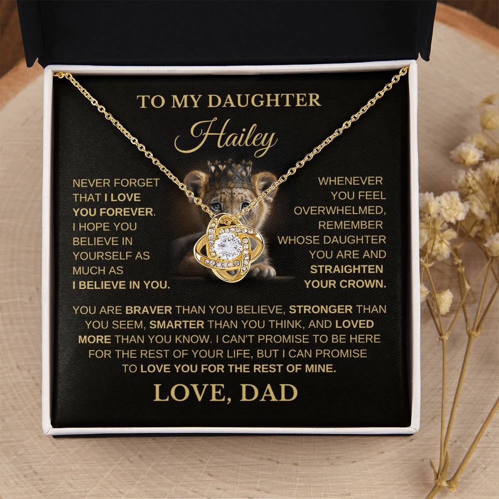 To My Daughter - Love You Forever Necklace