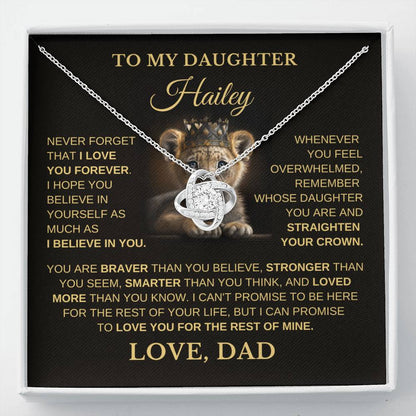 To My Daughter - Love You Forever Necklace