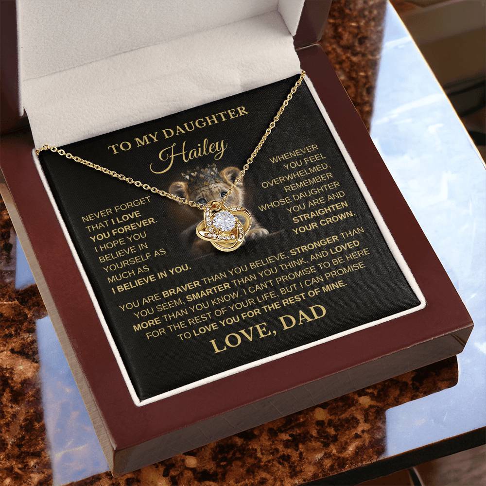 To My Daughter - Love You Forever Necklace