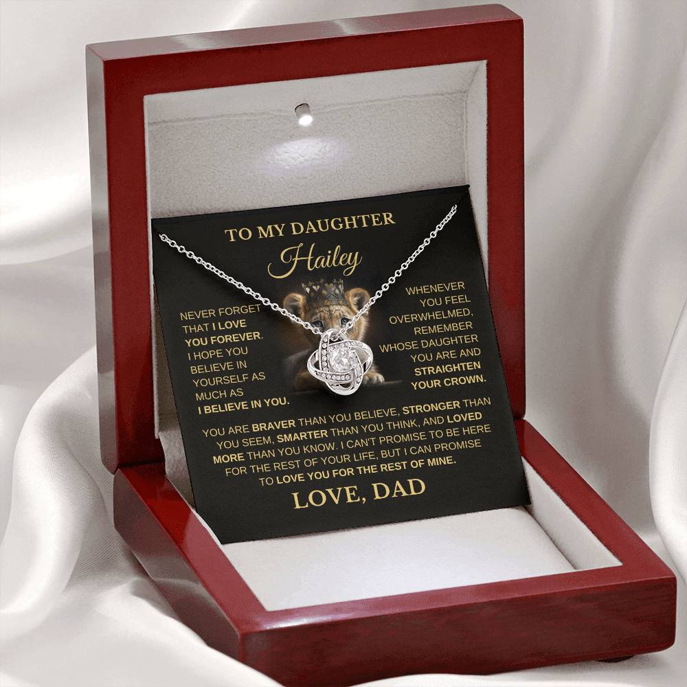 To My Daughter - Love You Forever Necklace