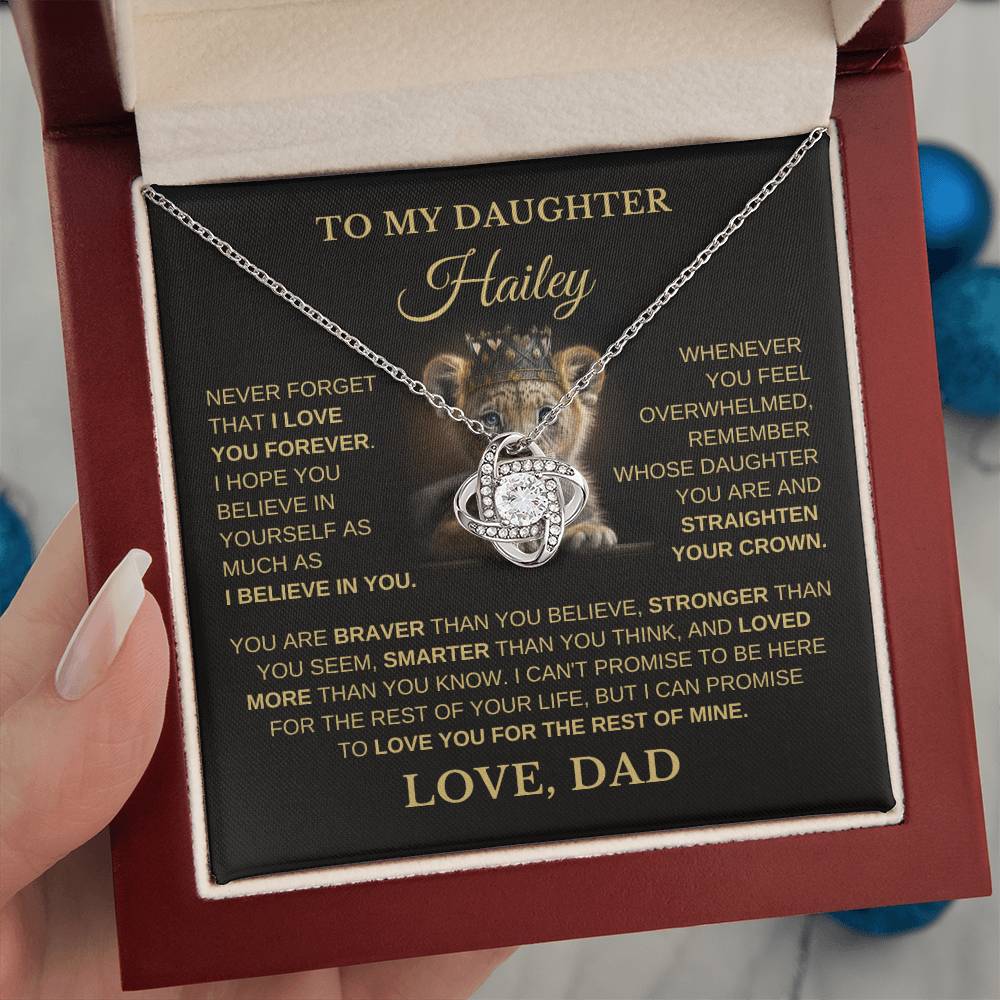 To My Daughter - Love You Forever Necklace